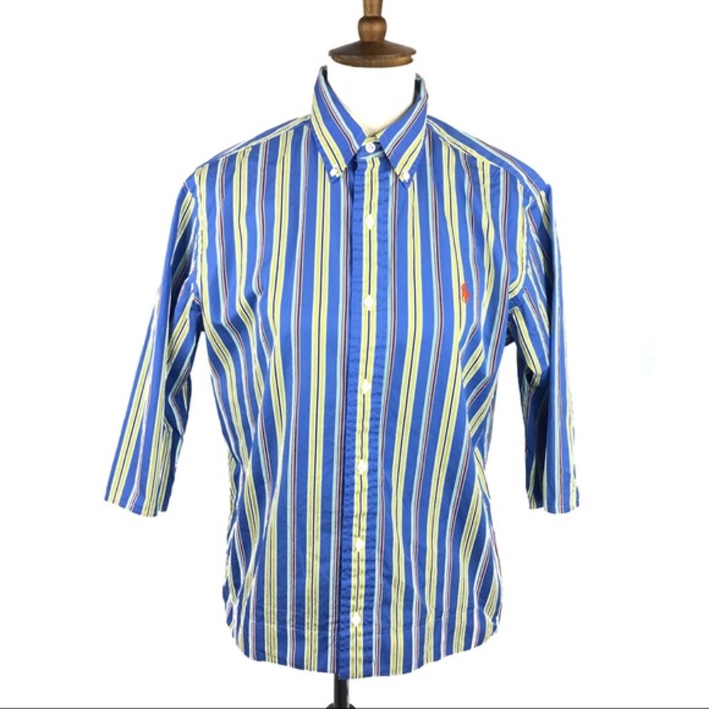 Ralph Lauren Upcycled Tailored Striped Button Down